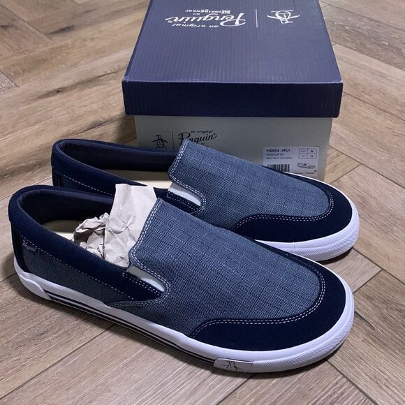 NIB Men’s Penguin by Musingwear Slip On Shoes - Picture 1 of 5